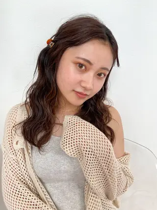セミロング カラー パーマ ヘアアレンジ 🌼memoto 東三国店🌼のマツエク・マツパデザイン