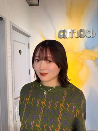 ミディアム カラー 松澤 勇輝のヘアスタイル