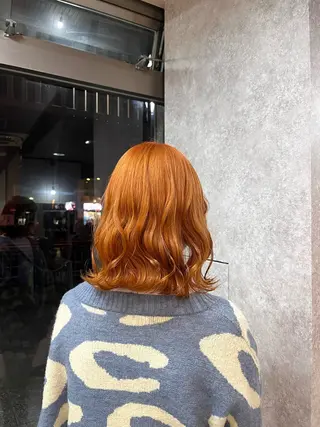 ミディアム カラー 村田梨乃/ minim hairのヘアスタイル