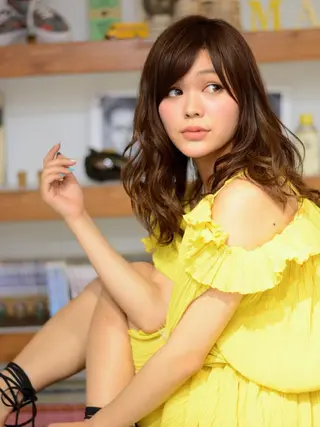 ミディアム カラー パーマ ⭐️ハイクオリティ カラー杉本雄志⭐️のヘアスタイル