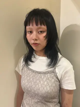 セミロング カラー natsuki /HUI 金山のヘアスタイル