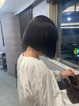 ミディアム ♡似合わせハイトーン ♡maiのヘアスタイル