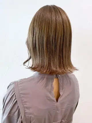 ミディアム カラー パーマ ヘアアレンジ ITbyALBUM 中野店のヘアスタイル