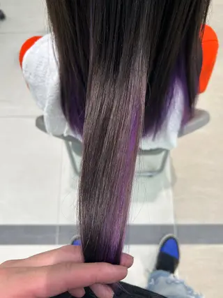 セミロング カラー 野田阪神/レイヤー/ ハイライト/yuuのヘアスタイル