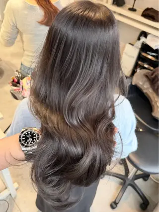 セミロング ✨透明感カラー/縮毛 恵比寿HAYATO✨のヘアスタイル