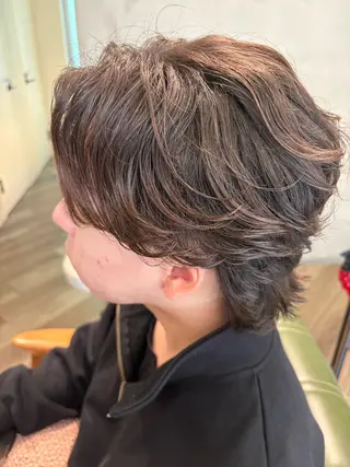 パーマ メンズ 鮫島 海斗のヘアスタイル