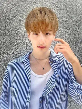 カラー 渋谷メンズカット/ メンズトレンドパーマのヘアスタイル