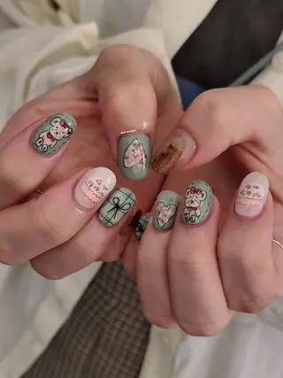 ネイル 3dパーツ/流行り 👧shushu❤️のネイルデザイン