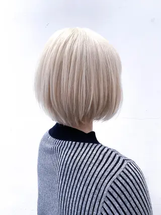 ショート カラー THE./ブリーチ 透感カラー/髪質改善のヘアスタイル