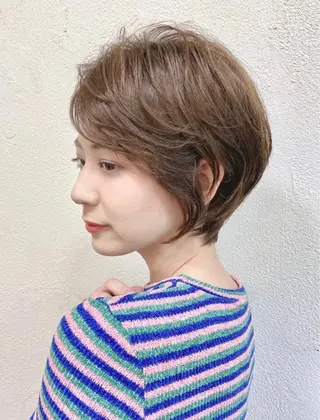 ショート カラー 🦋透明感カラー🦋 なつやのヘアスタイル