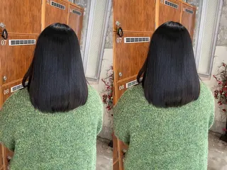 ミディアム カラー Helena_ まひろのヘアスタイル