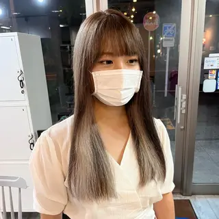 ロング カラー あ あのヘアスタイル