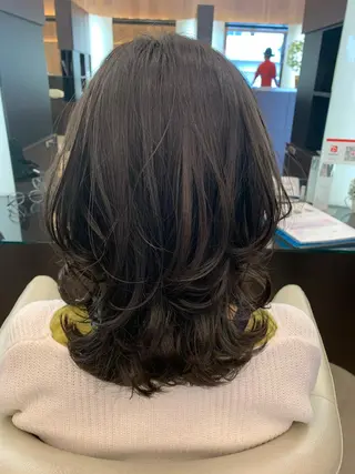 ミディアム Aya/四条烏丸/ インナーカラーのヘアスタイル