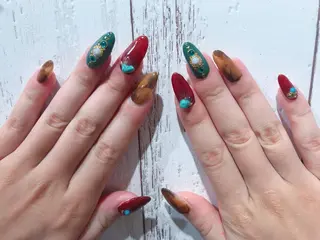 ネイル nail room clear. パラジェル所属・sode shioriのネイルデザイン