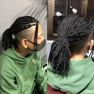 ミディアム ヘアアレンジ メンズ SPINEL Sawaのヘアスタイル