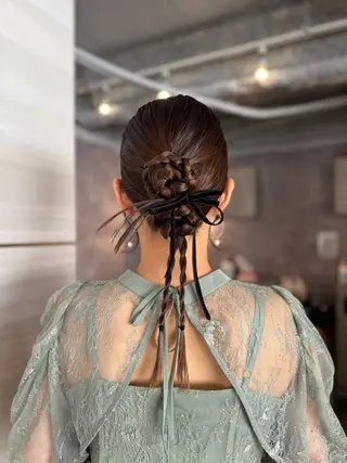 ロング ヘアアレンジ 🩶mana🩶艶髪 /カラーオンカラーのヘアスタイル