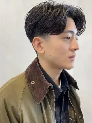 パーマ メンズ RIN／韓国ヘア レイヤーカットのヘアスタイル