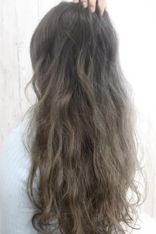 ロング カラー チビ編み込みエクステ シールEXどぅ〜すのヘアスタイル