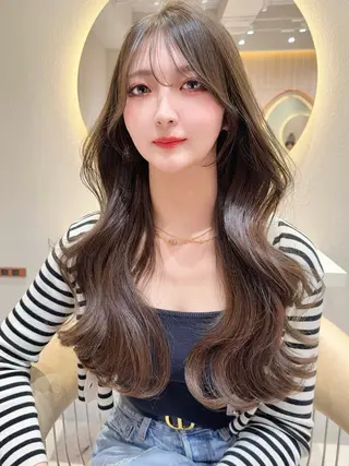 ロング カラー レイヤー❣️縮毛矯正 川村利幸のヘアスタイル