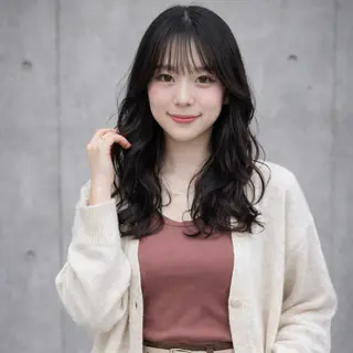 ミディアム カラー 一ノ瀬 暁のヘアスタイル