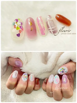 ネイル フルリール 【プライベートサロンのネイルデザイン