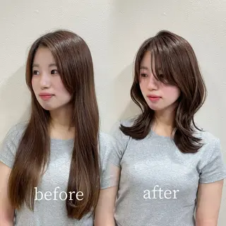 ミディアム カラー HINA🎀韓国ヘア / アイリストのヘアスタイル