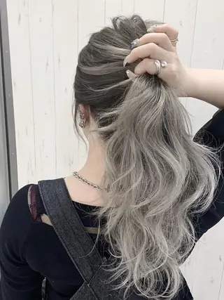 ロング カラー ヘアアレンジ Device ディバイスのヘアスタイル