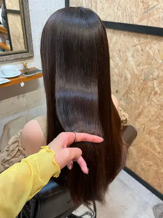 ロング パーマ 庄内＊三国baron ANJUのヘアスタイル