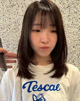 セミロング nok所属・nok Osakaのヘアスタイル
