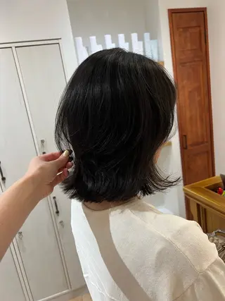 ミディアム パーマ 🥀韓国ヘア🥀 宮津真菜のヘアスタイル