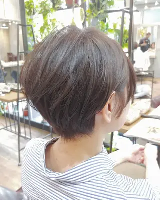 ショート カラー パーマ ヘアアレンジ ペスカ豊崎店　沖縄所属・ショート指名No.1 店長　清水のヘアスタイル