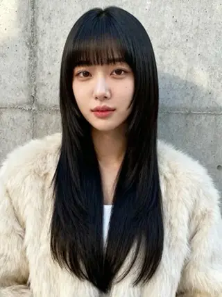 ロング カラー 韓国レイヤーカット 🫧大阪梅田レイヤーのヘアスタイル