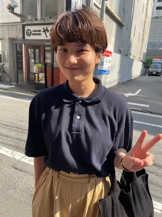 ショート さの あやねのヘアスタイル