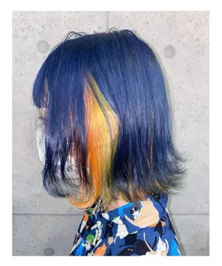 ショート カラー GARU-ガル-所属・TSUNO🦖 派手髪/オタク美容師のヘアスタイル
