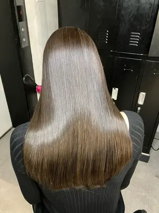 ロング 新宿/縮毛矯正/ カラー/羽生沢のヘアスタイル