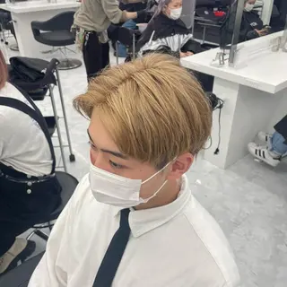 ショート カラー パーマ メンズ 韓国レイヤーカット /REIのヘアスタイル