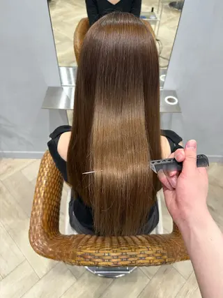 ロング 菊池 諒平のヘアスタイル