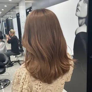 ミディアム カラー ヘアアレンジ HARUKI MINATO Japan SENDAI所属・🌈【透明感・韓国 ヘア】がっきー🌈のヘアスタイル