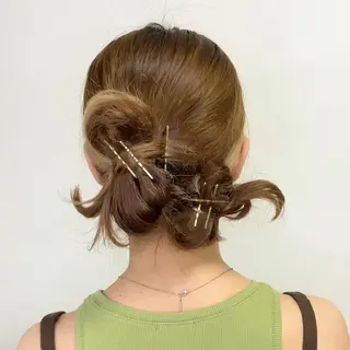 ロング カラー ヘアアレンジ 髙木美緒🌿 レイヤー/アレンジのヘアスタイル