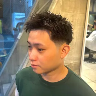 ショート メンズ ツイスパ/メンズ パーマ/歩夢のヘアスタイル