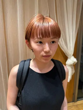 ショート カラー ボブ/ショート 吉田竣のヘアスタイル