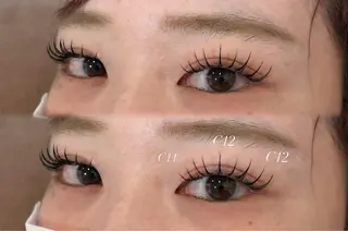 マツエク・マツパ 暖色カラー/アレンジ /束間まつげ🌼のヘアスタイル