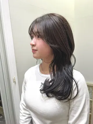 セミロング カラー 暖色カラー/似合わせ カット/名古屋/辻のヘアスタイル