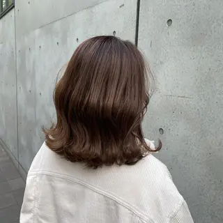ミディアム 透け感×顔まわり デザイン✂︎吉田のヘアスタイル