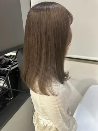 ミディアム カラー GiseL博多 HiROEのヘアスタイル