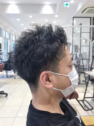 ショート パーマ 中野 克也のヘアスタイル