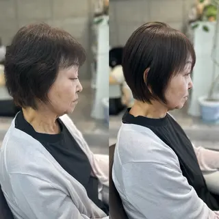 ショート 山崎結菜 🫧透明感カラーのヘアスタイル