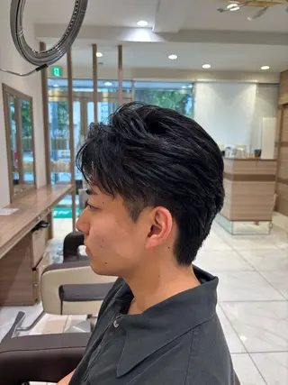 パーマ メンズ 山本 侑平のヘアスタイル