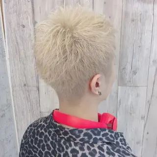 メンズ カラー ショート sato shoheiのヘアスタイル