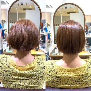 ショート 小島嵩人 縮毛矯正 髪質改善のヘアスタイル